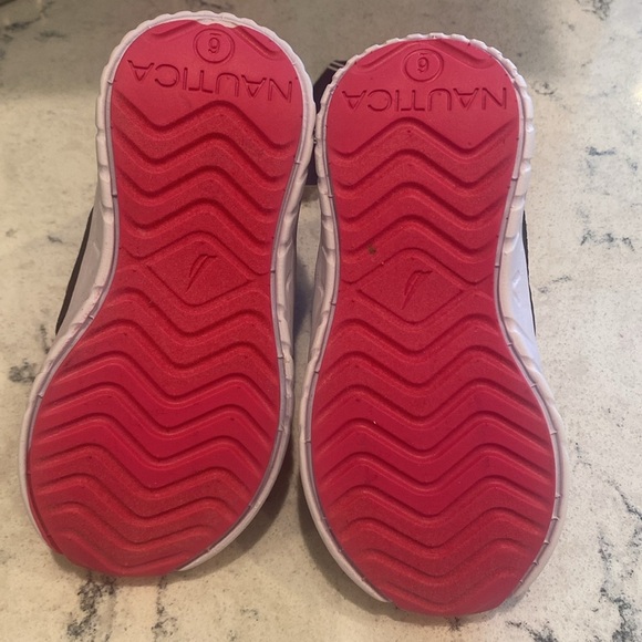 Nautica Tuva Toddler Sneakers Black Glitter Mesh Size 6 - Picture 5 of 6